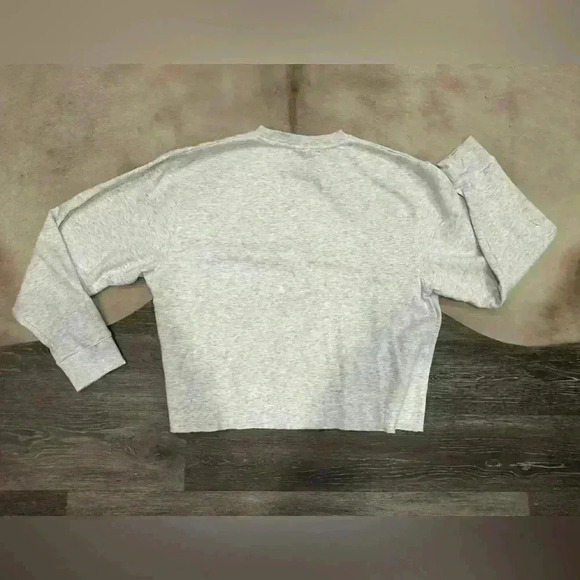 Indiana Hoosiers Women Small Hoosiers Gray Crop Crewneck Sweatshirt Proedge XL - Picture 4 of 4